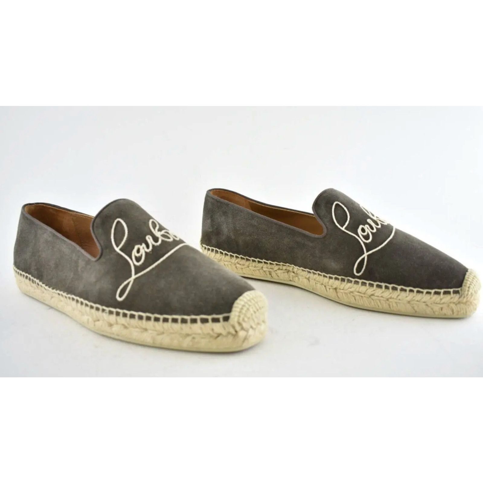 Christian Louboutin Christian Louboutin Mens Top Suede Brown Espadrille 42 9 Size US 9 / EU 42 - 4 Thumbnail