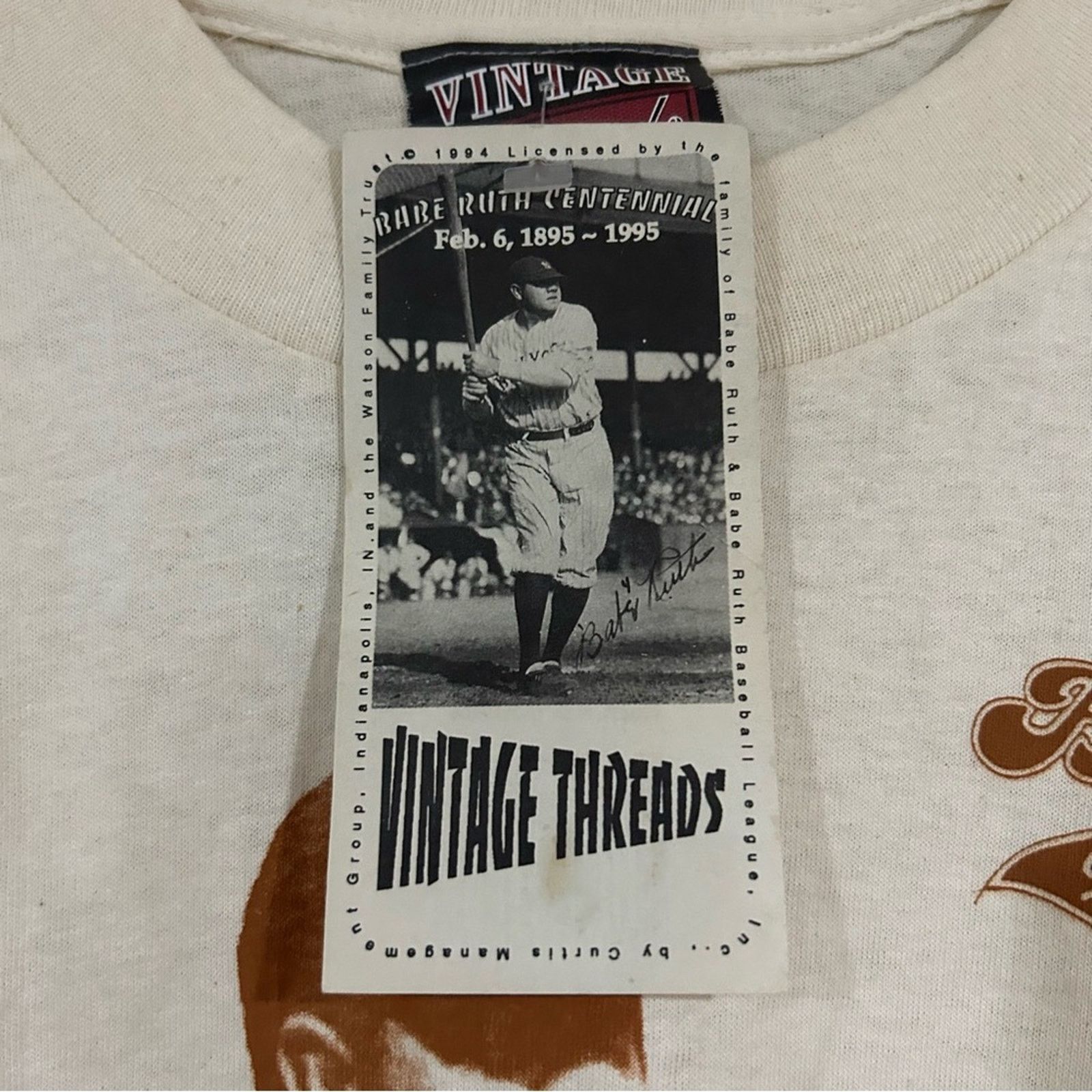Other Vintage 1994 Babe Ruth Baseball AOP Shirt Size US L / EU 52-54 / 3 - 3 Thumbnail