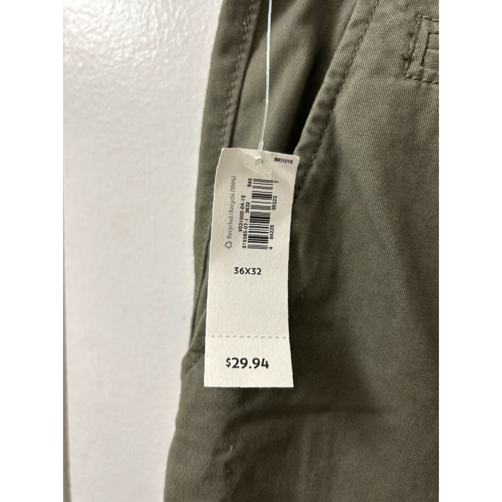 Old Navy Old Navy Pants Mens 36x32 Olive Green Chino Straight Leg Casual Workwear Pants Size US 36 / EU 52 - 5 Thumbnail