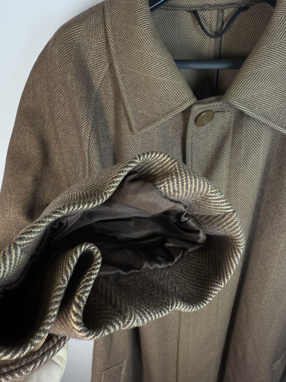 Yves Saint Laurent Wool YSL Coat Heavy Brown Soft Camel France Size US L / EU 52-54 / 3 - 12 Thumbnail