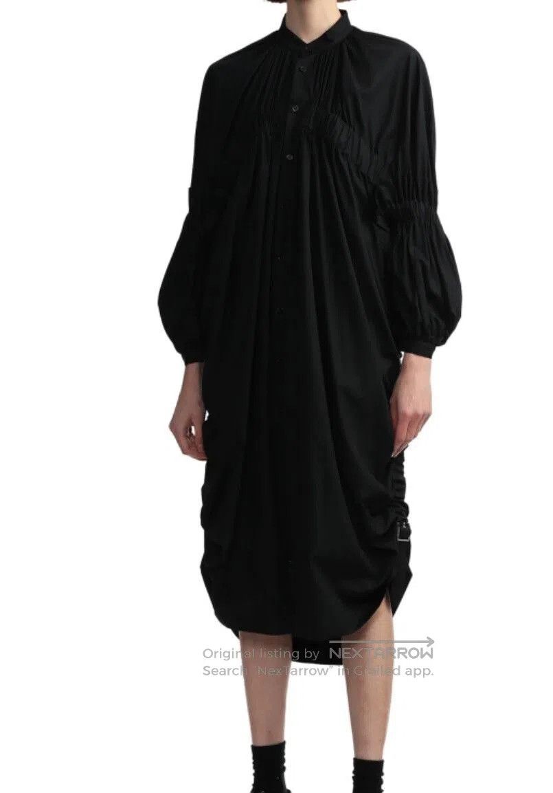 Noir Kei Ninomiya black ruched button. Size M / US 6-8 / IT 42-44 - 6 Thumbnail