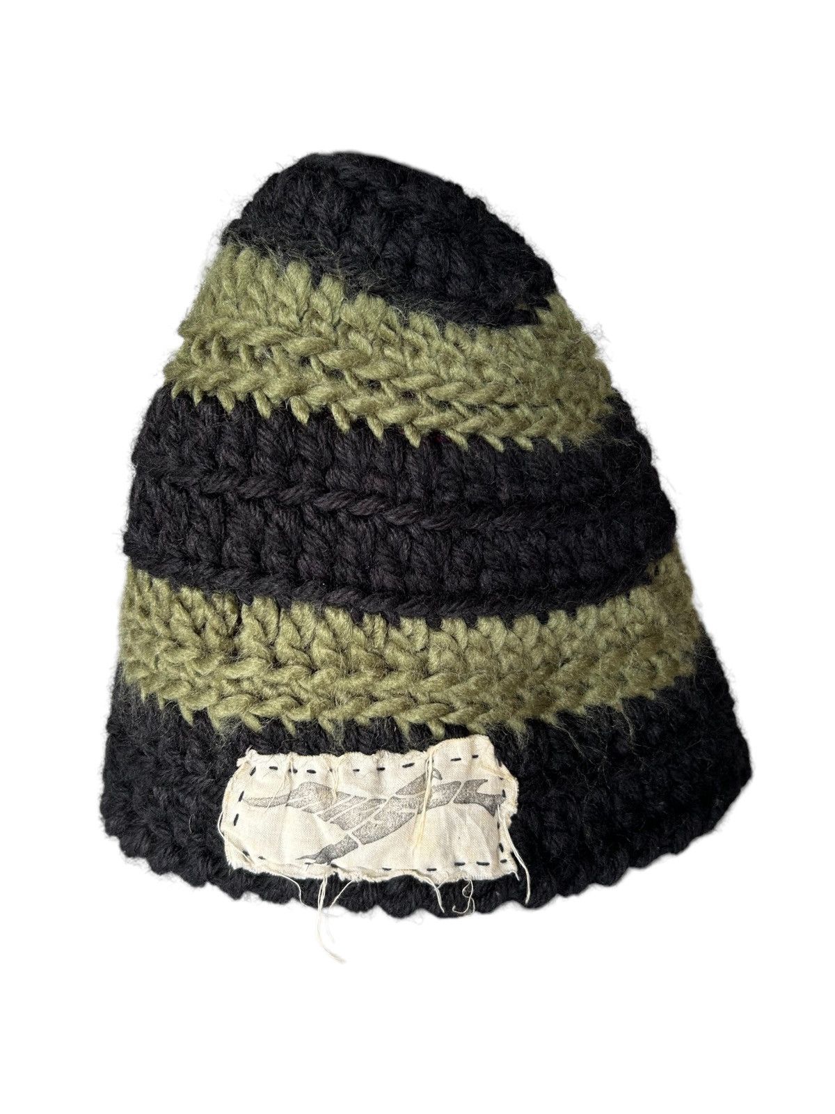 Japanese Brand × Kapital × Vintage Crochet knitted handmade hairy Beanie Hats☠️☠️ Size ONE SIZE - 1 Thumbnail