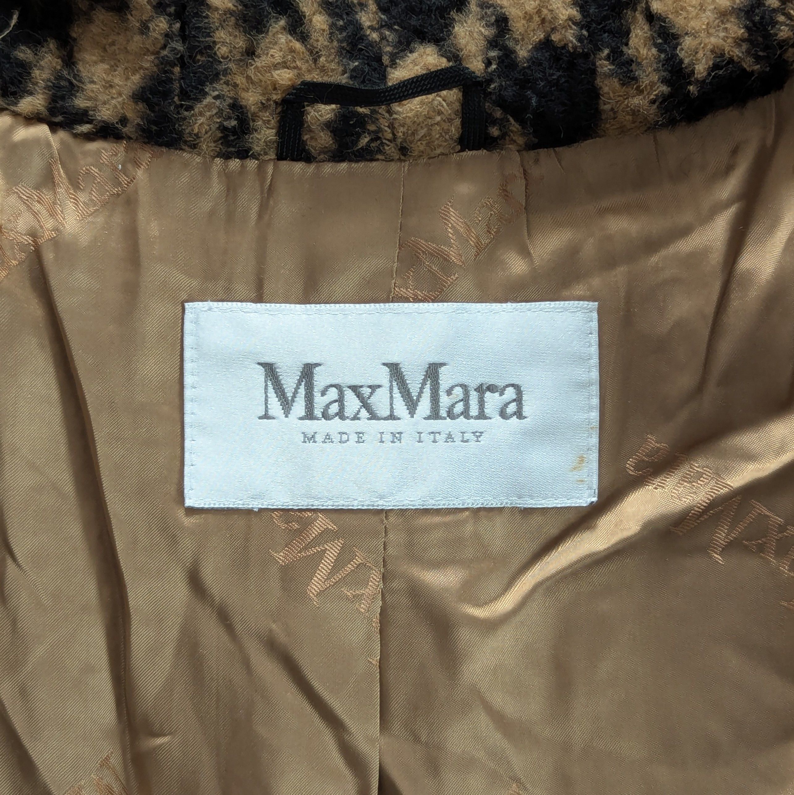 Max Mara Max Mara Long Virgin Wool Coat Black Brown Made In Italy Size M / US 6-8 / IT 42-44 - 8 Thumbnail