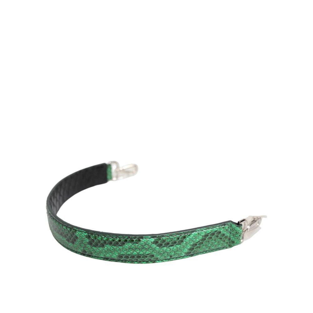 Dolce & Gabbana Dolce & Gabbana Black Green Exotic Leather Bag Shoulder Stra Size ONE SIZE - 2 Thumbnail