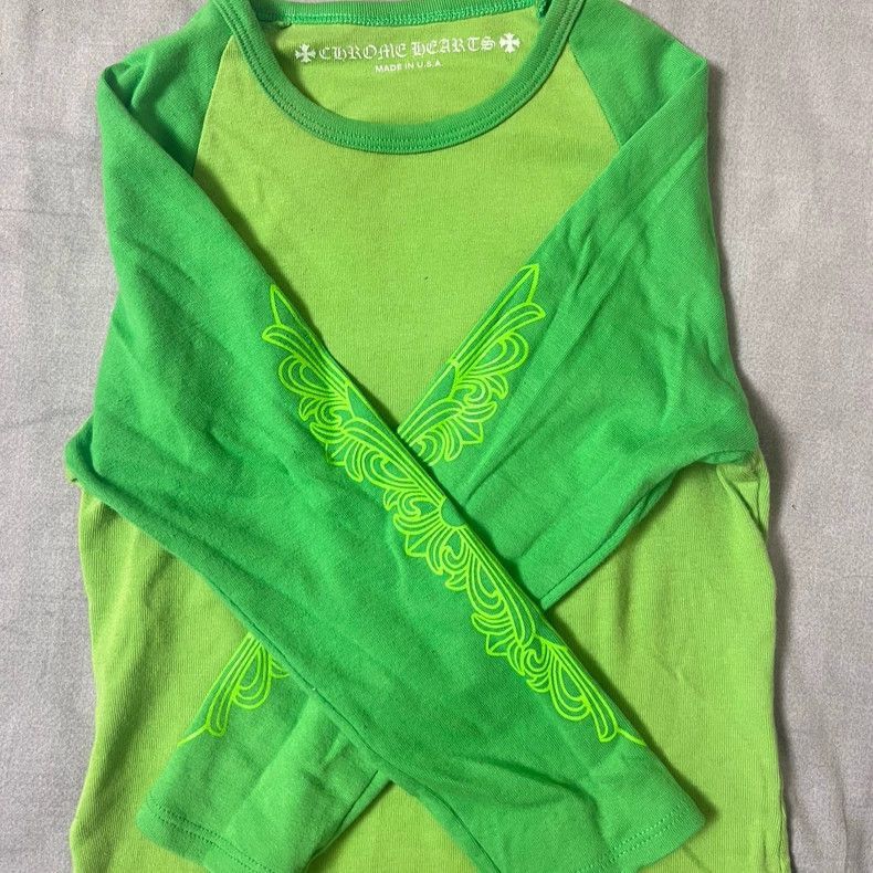 Other Chrome Hearts Chrome Hearts Green Long Sleeve T-Shirt-2507 Size US S / EU 44-46 / 1 - 6 Thumbnail