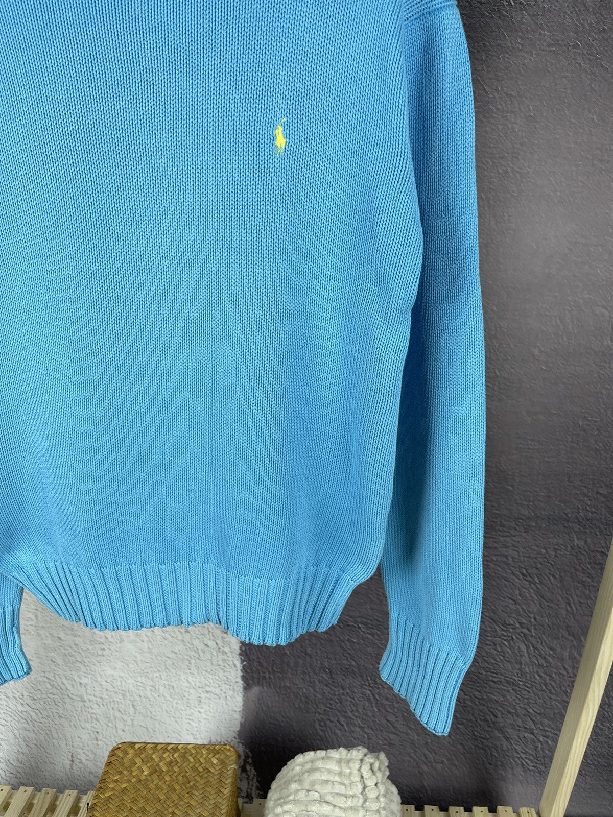 Polo Ralph Lauren Polo Ralph Lauren vintage blue yellow logo knitted sweater Size US S / EU 44-46 / 1 - 5 Thumbnail