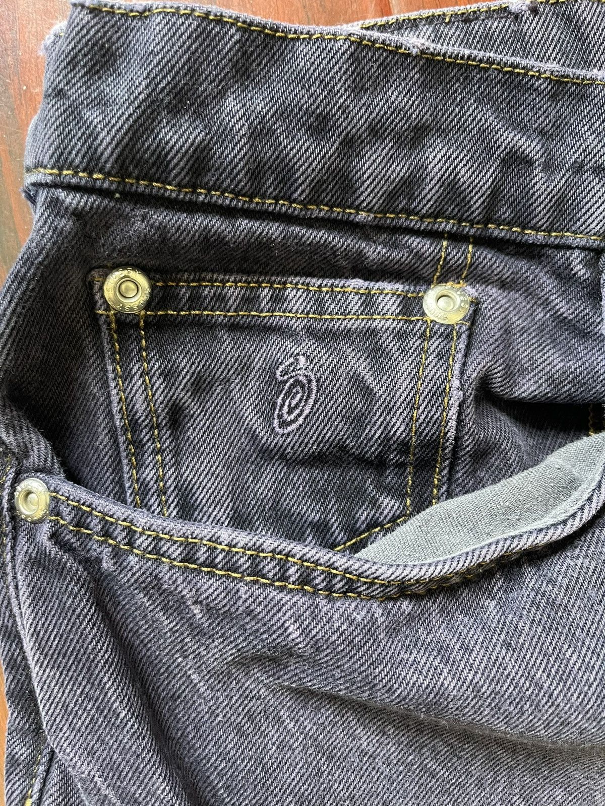Stussy Stussy “Big Ol” Jeans Indigo Wash Baggy Denim Size 33W x 31L Size US 33 - 2 Thumbnail