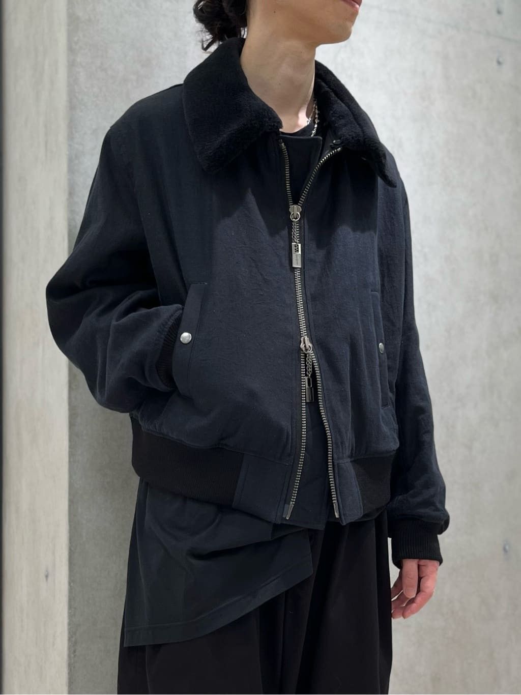 Yohji Yamamoto Pour Homme Lady Print Wool Blouson Jacket 2024 Size US L / EU 52-54 / 3 - 5 Thumbnail
