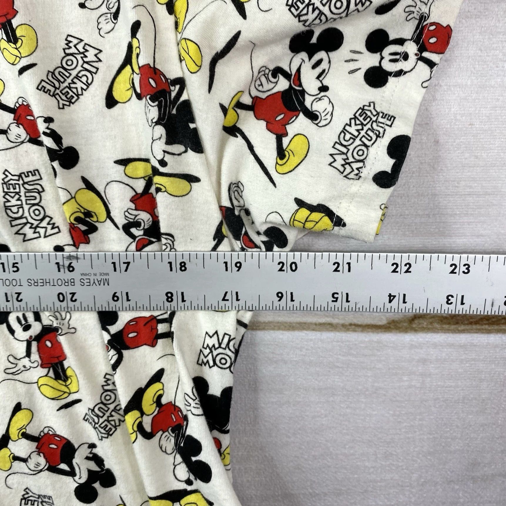 Disney Disney Mickey Mouse Tee Shirt Womens L Crop Top All Over Print Short Sleeve Size L / US 10 / IT 46 - 5 Thumbnail