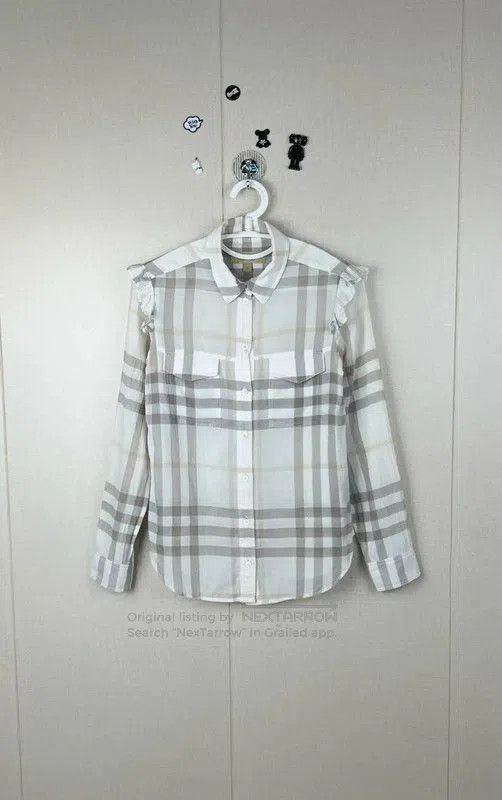 Burberry Burberry Color-Block Cotton Women’s Shirt. Size XL / US 12-14 / IT 48-50 - 1 Thumbnail