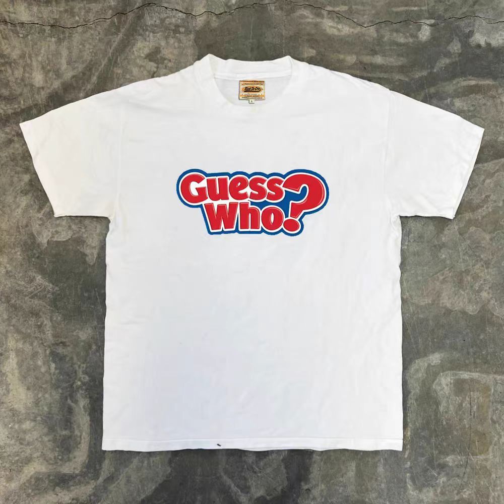 Japanese Brand × Vintage White street washed retro letter print tee Size US M / EU 48-50 / 2 - 1 Thumbnail