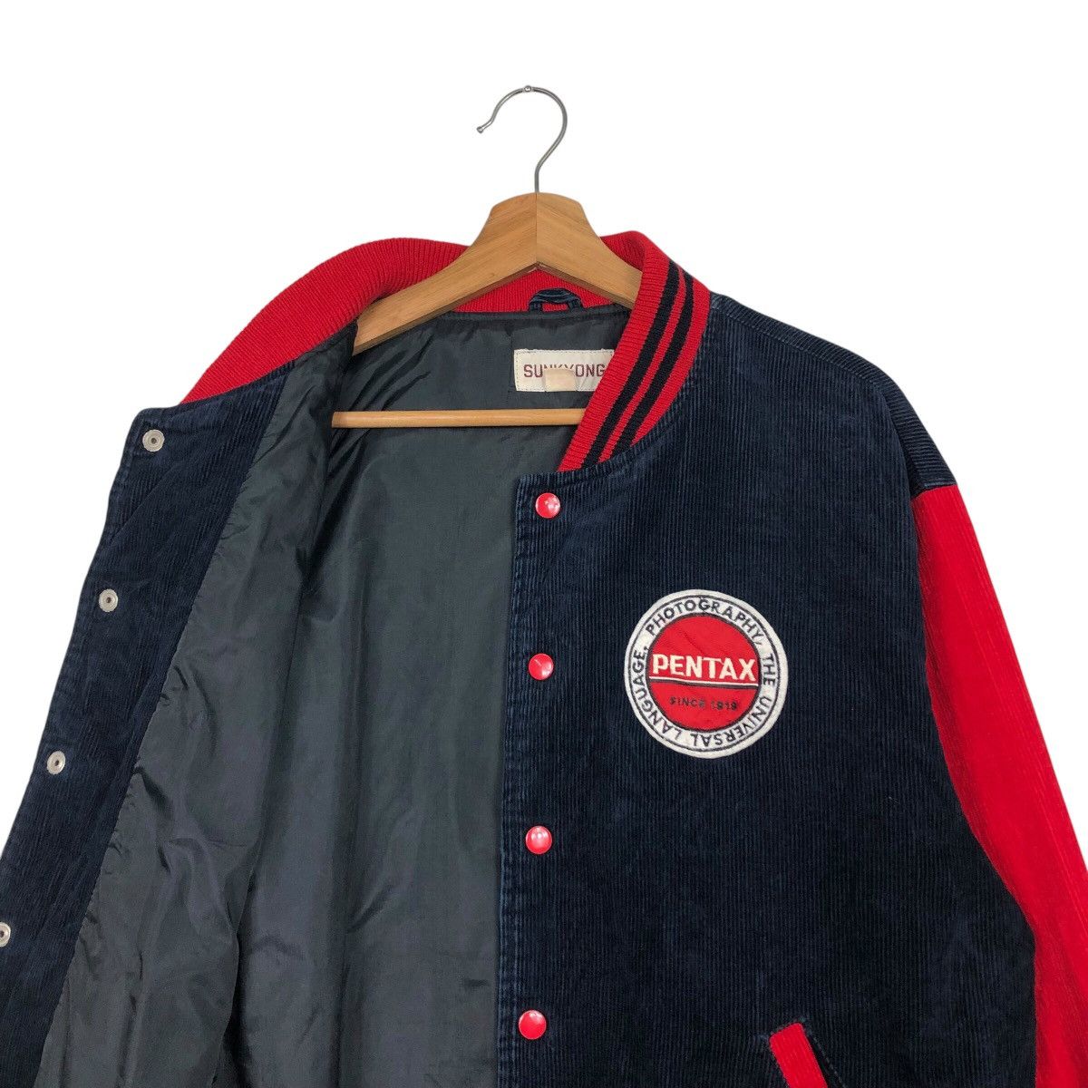Japanese Brand 📌Vintage Bomber Jacket Pentax Big Logo Hysteric Glamour Size US L / EU 52-54 / 3 - 13 Thumbnail
