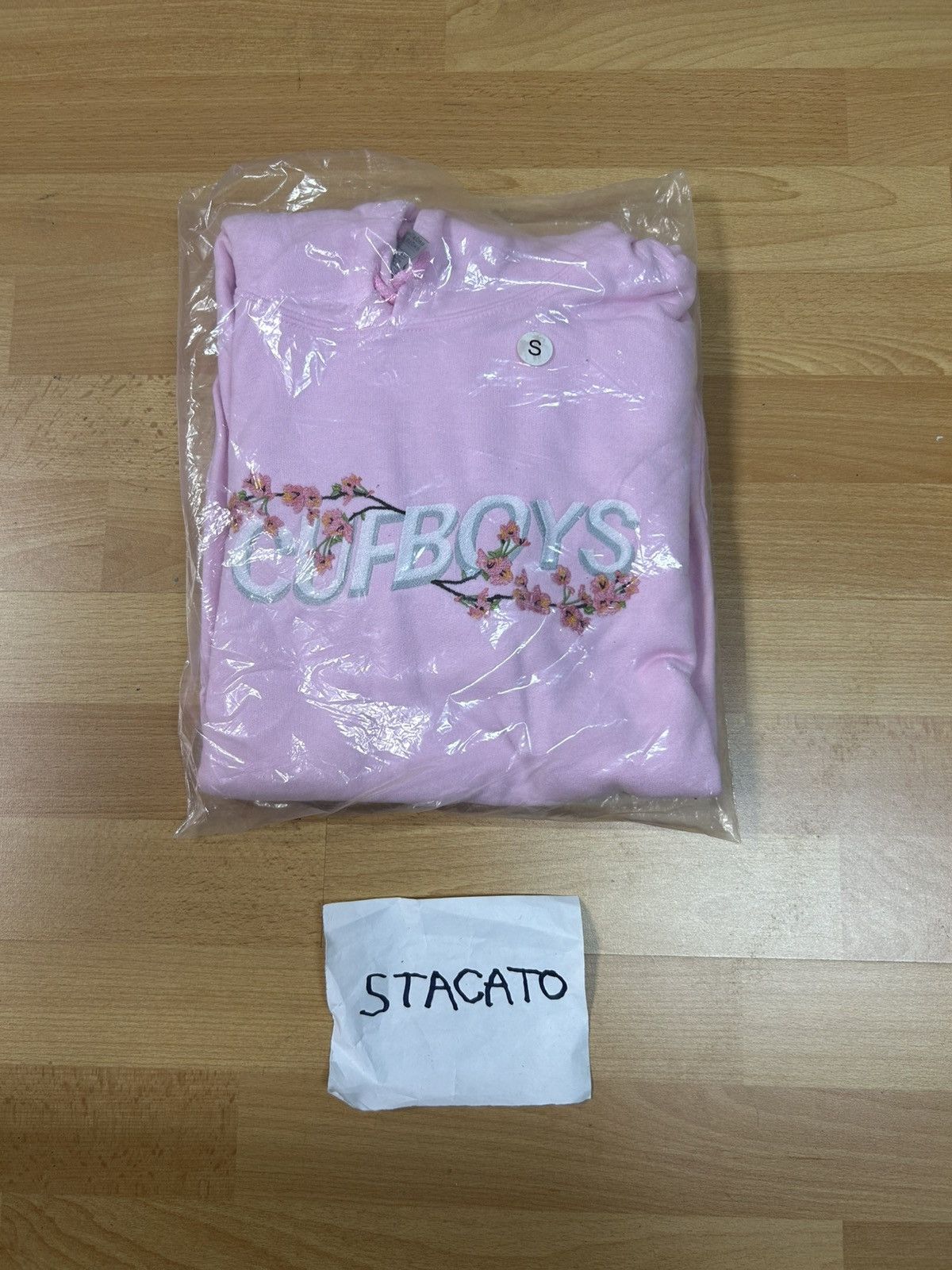 Rap Tees × Vintage CUFBOYS Cherry Blossom Hoodie Pink Size US S / EU 44-46 / 1 - 2 Thumbnail