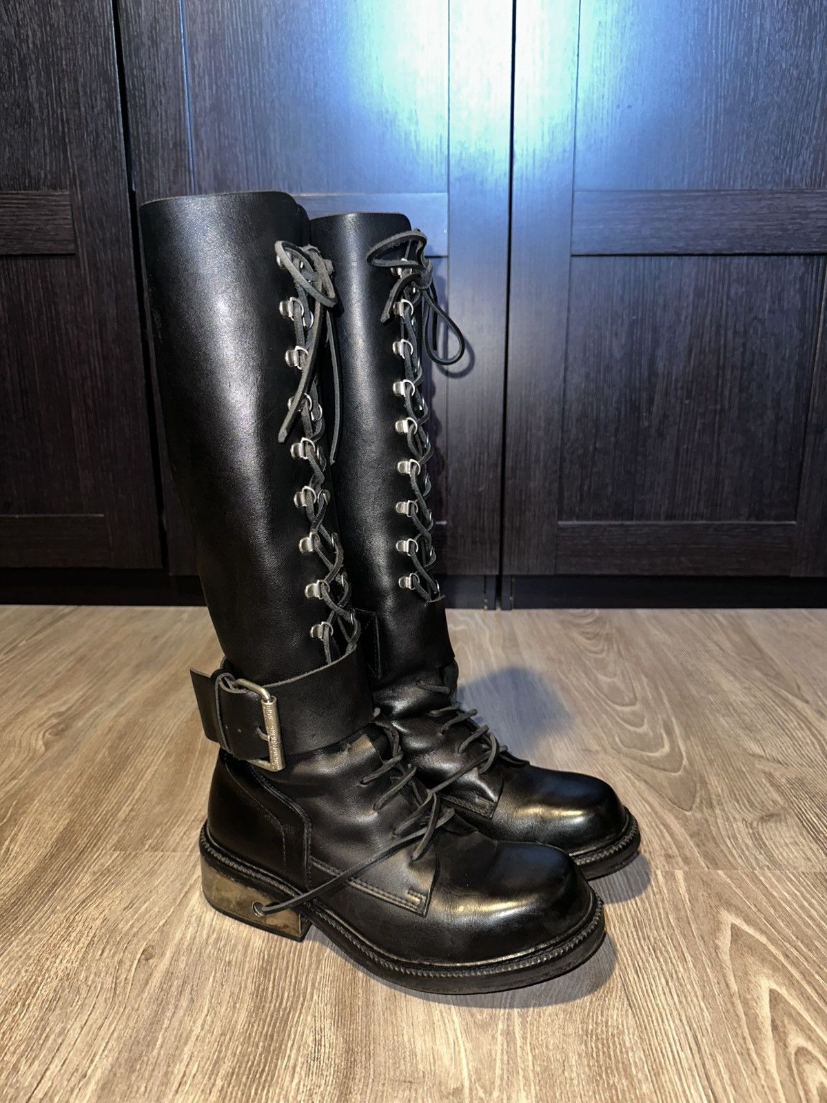 Dirk Bikkembergs Dirk Bikkemberg 90s Steel Hell Boots-ICONIC
