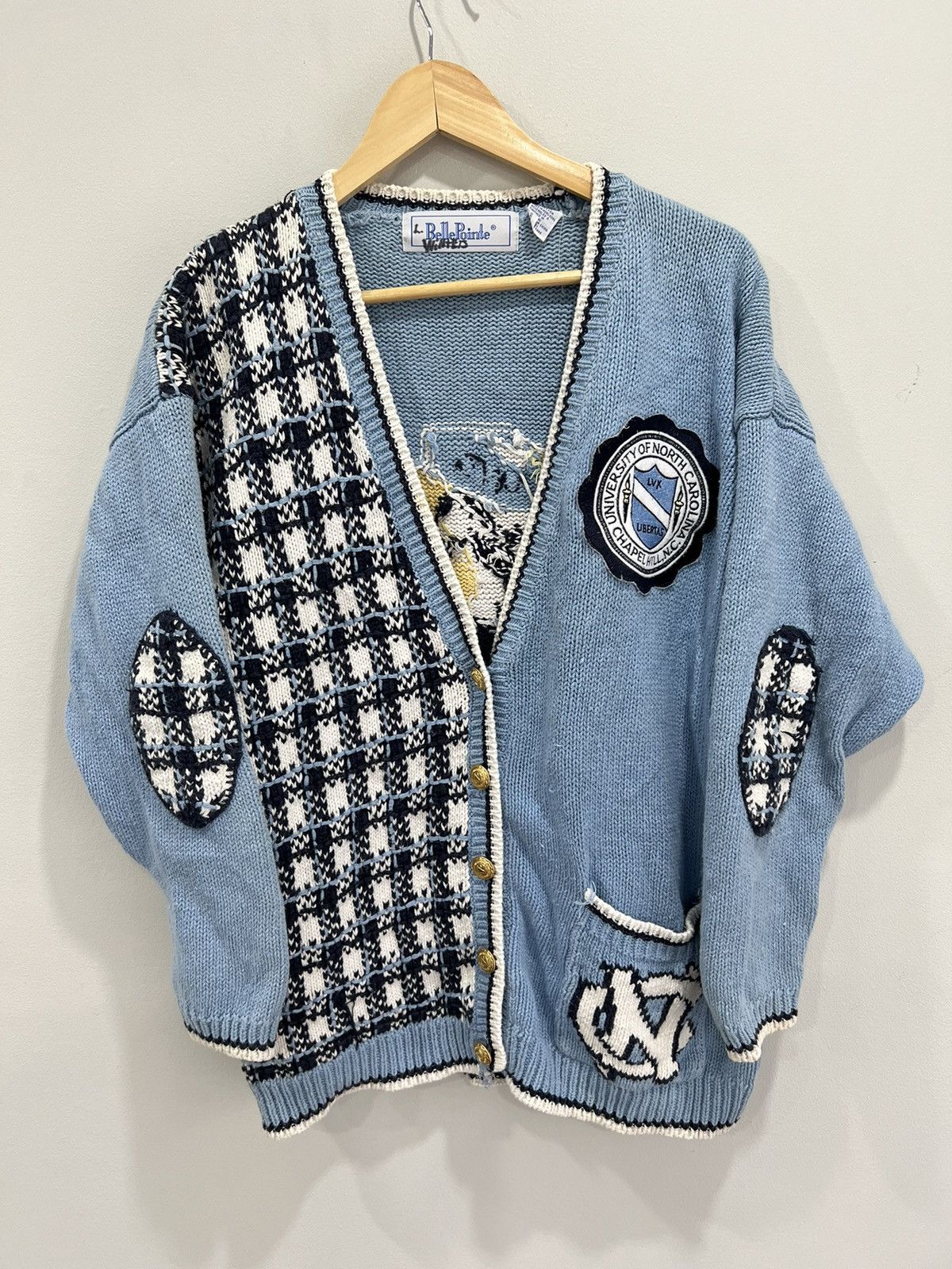 Vintage Vintage North Carolina Knit Sweater Cardigan Size US XL / EU 56 / 4 - 1 Thumbnail