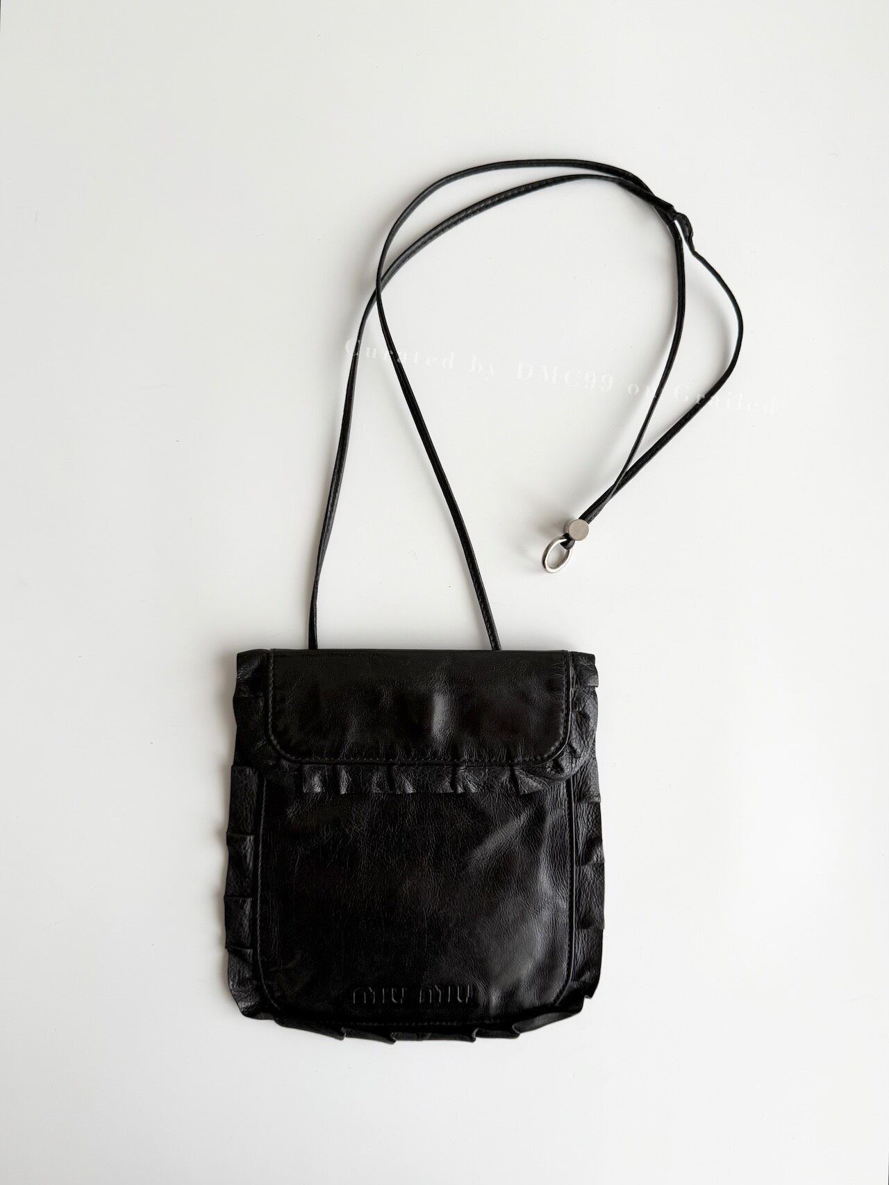 Miu Miu × Vintage Miu Miu 1999 FW Python Mesh Orange Crossbody Bag