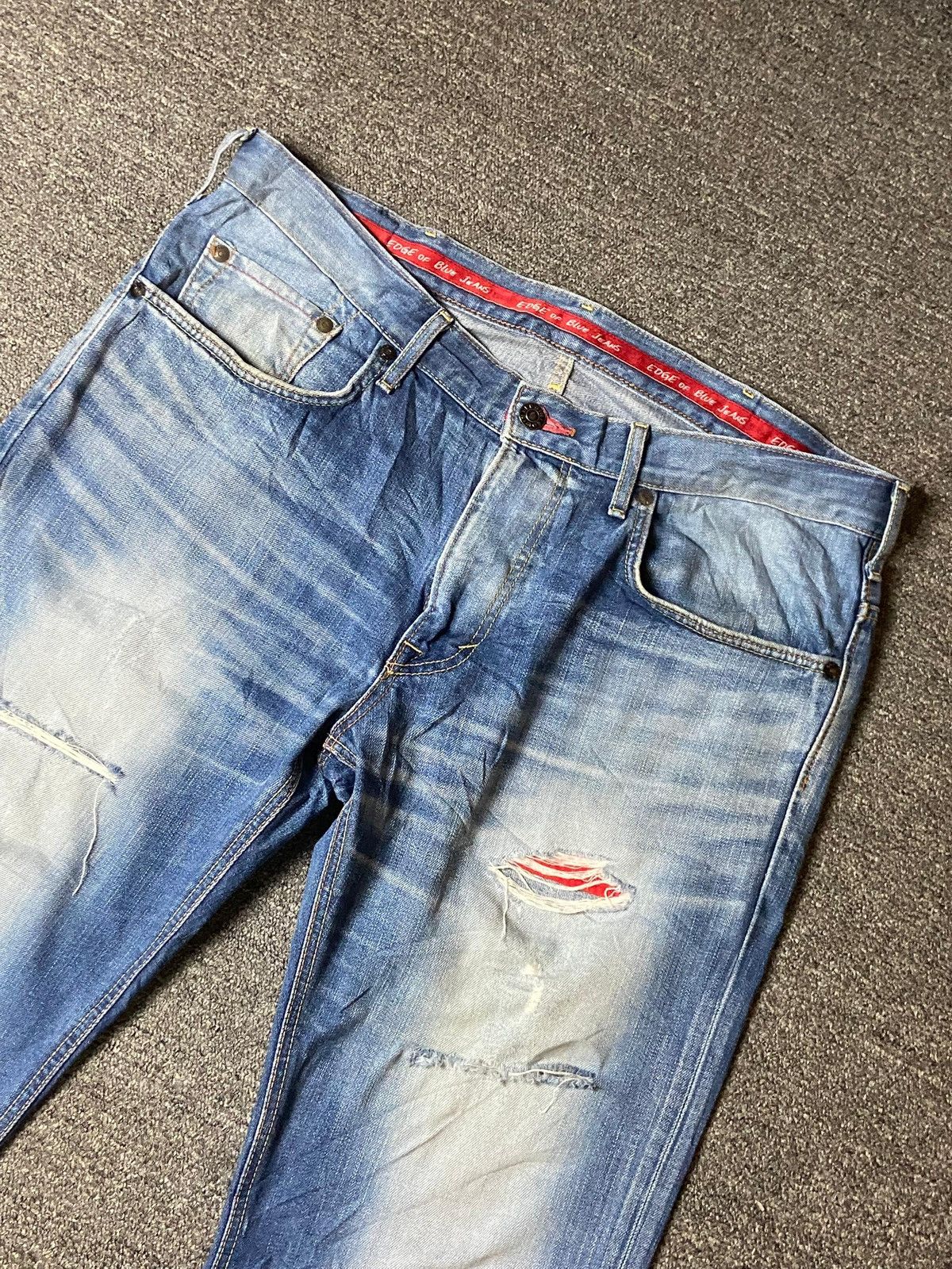 Edwin × Japanese Brand × Vintage Vintage EDWIN 503 Regular Fit Denim Jeans (128) Size US 42 / EU 58 - 3 Thumbnail