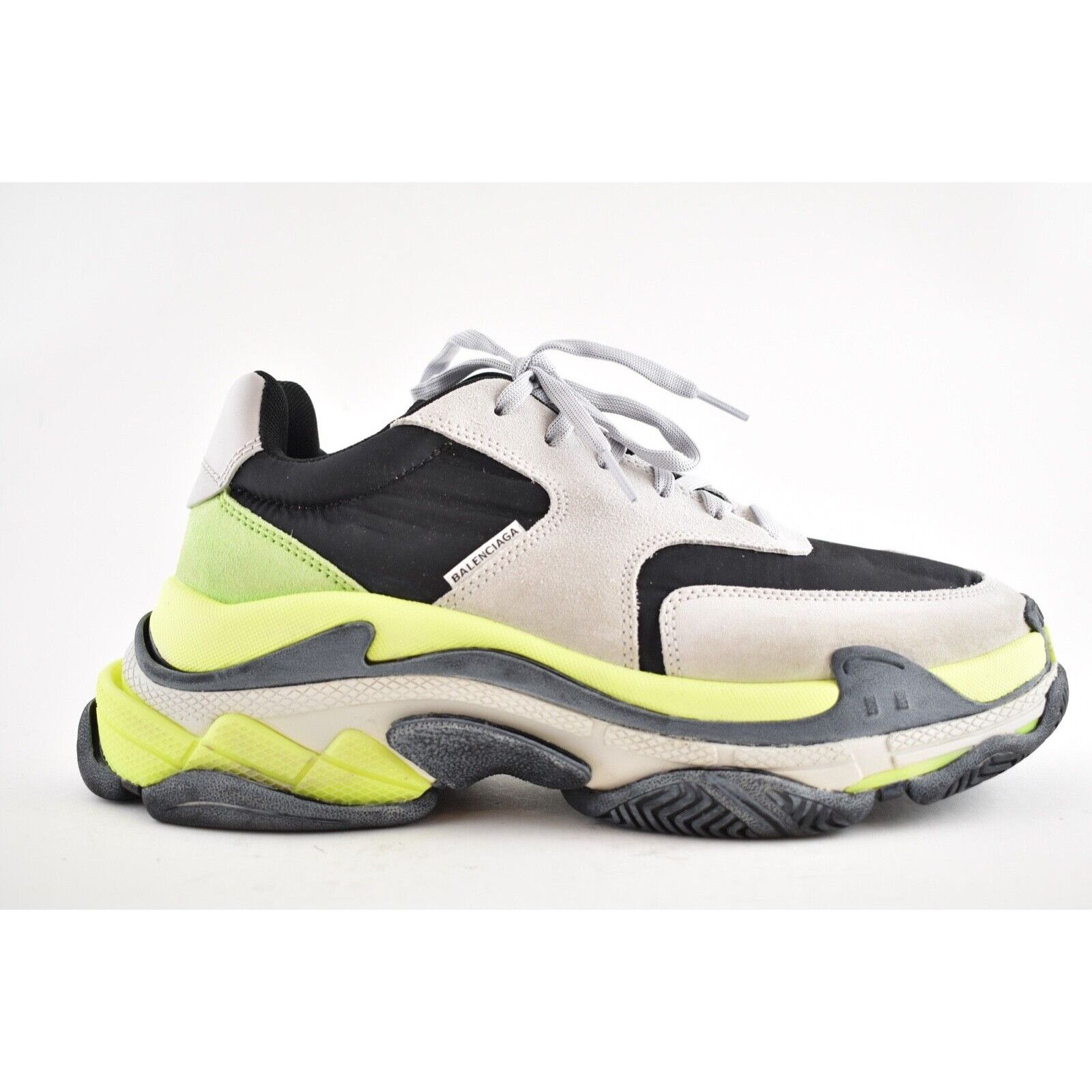 Balenciaga Balenciaga Triple S Mens V2 Black Grey Jaune Nylon Speed Size US 9 / EU 42 - 2 Thumbnail