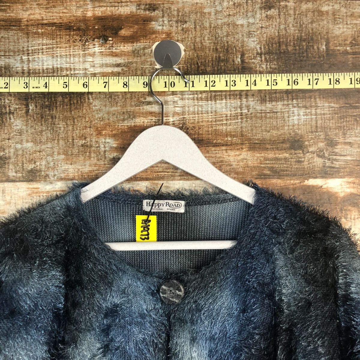 Homespun Knitwear × Japanese Brand Happy Road Blue Mohair fur Cloaks #A1973 Size US M / EU 48-50 / 2 - 4 Thumbnail