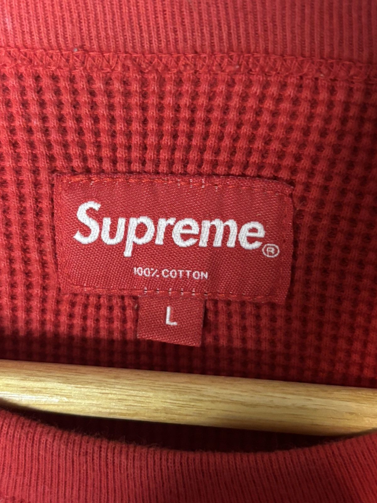Supreme Supreme Thermal Sweater Red Size US L / EU 52-54 / 3 - 3 Thumbnail