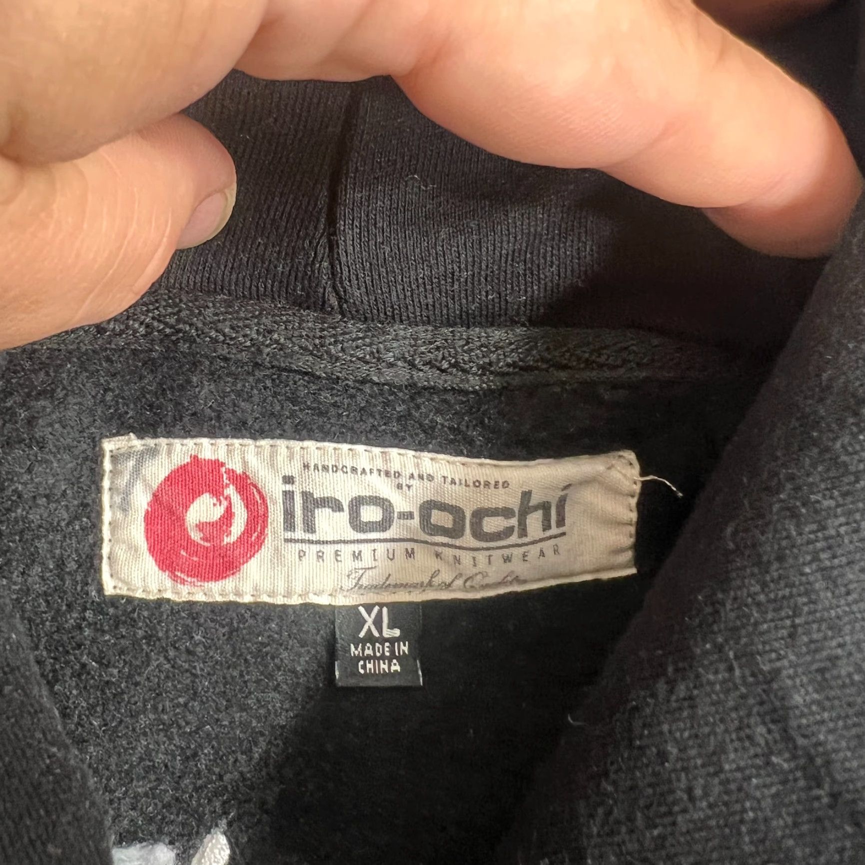 Iro VINTAGE Iro-Ochi Hoodie Mens XL Black Embroidered Quilted Long Sleeve Designer Pullover Hooded Pockets 2000s Mens Size US XL / EU 56 / 4 - 7 Thumbnail