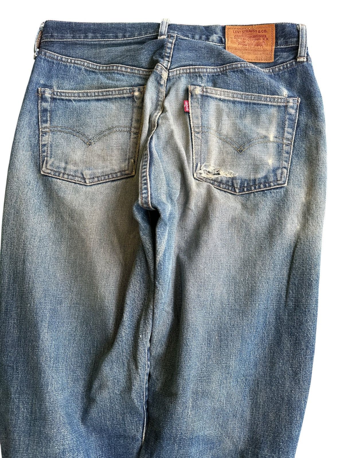 Levi's Vintage Distress Levis Big E 504Z Selvedge 32x41. Size US 32 / EU 48 - 8 Thumbnail