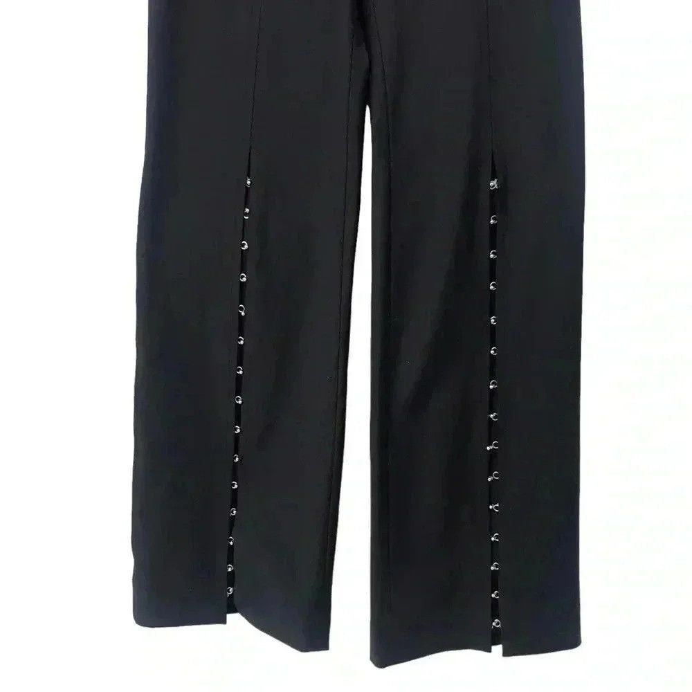 Anna October Anna October Wool Palazzo Pants 6 Black High Waist Crossover Size 28" / US 6 / IT 42 - 5 Thumbnail