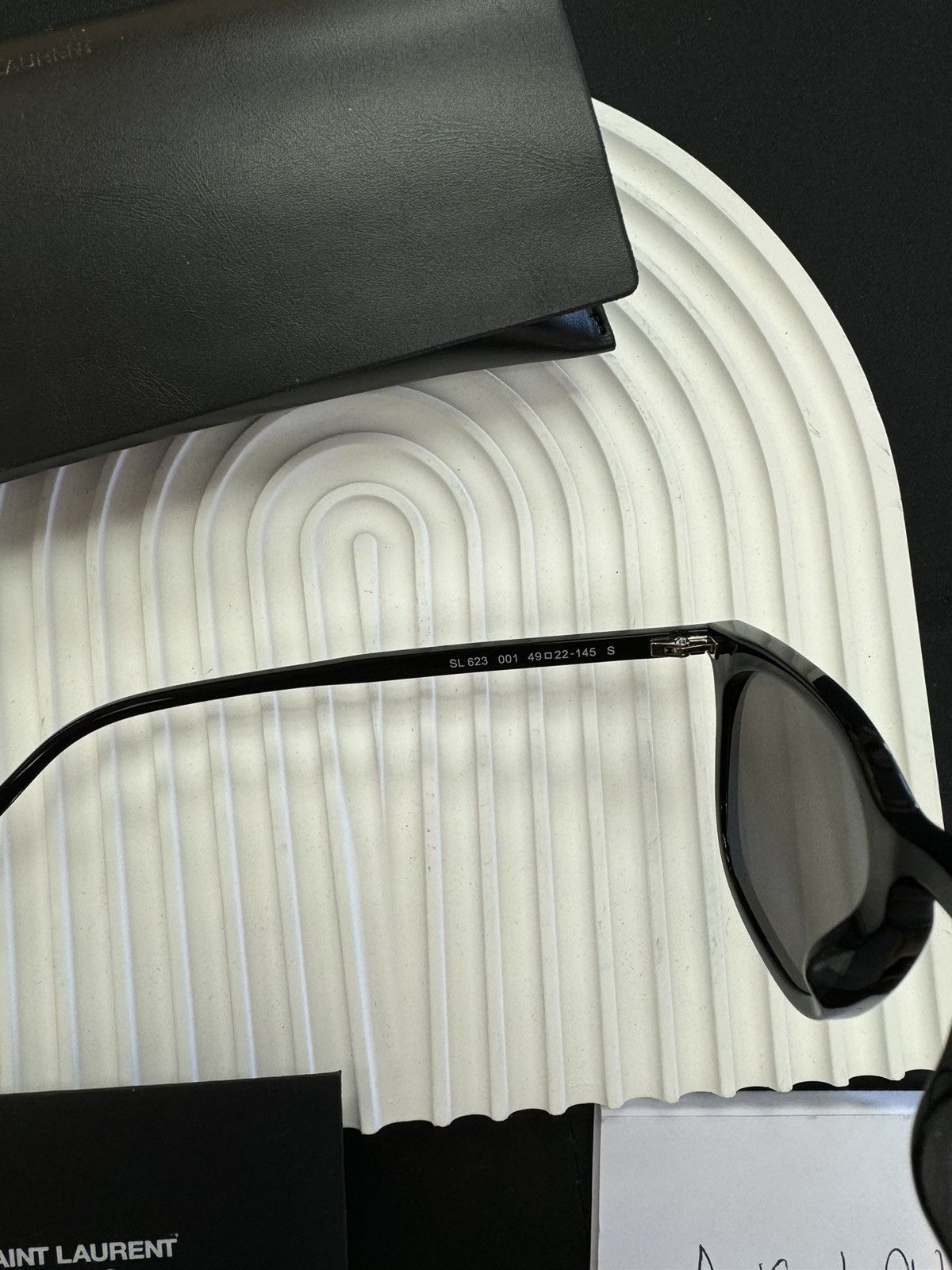 Saint Laurent Paris × Vintage NEW Saint Laurent SL623 Black Round Sunglasses Size ONE SIZE - 3 Thumbnail