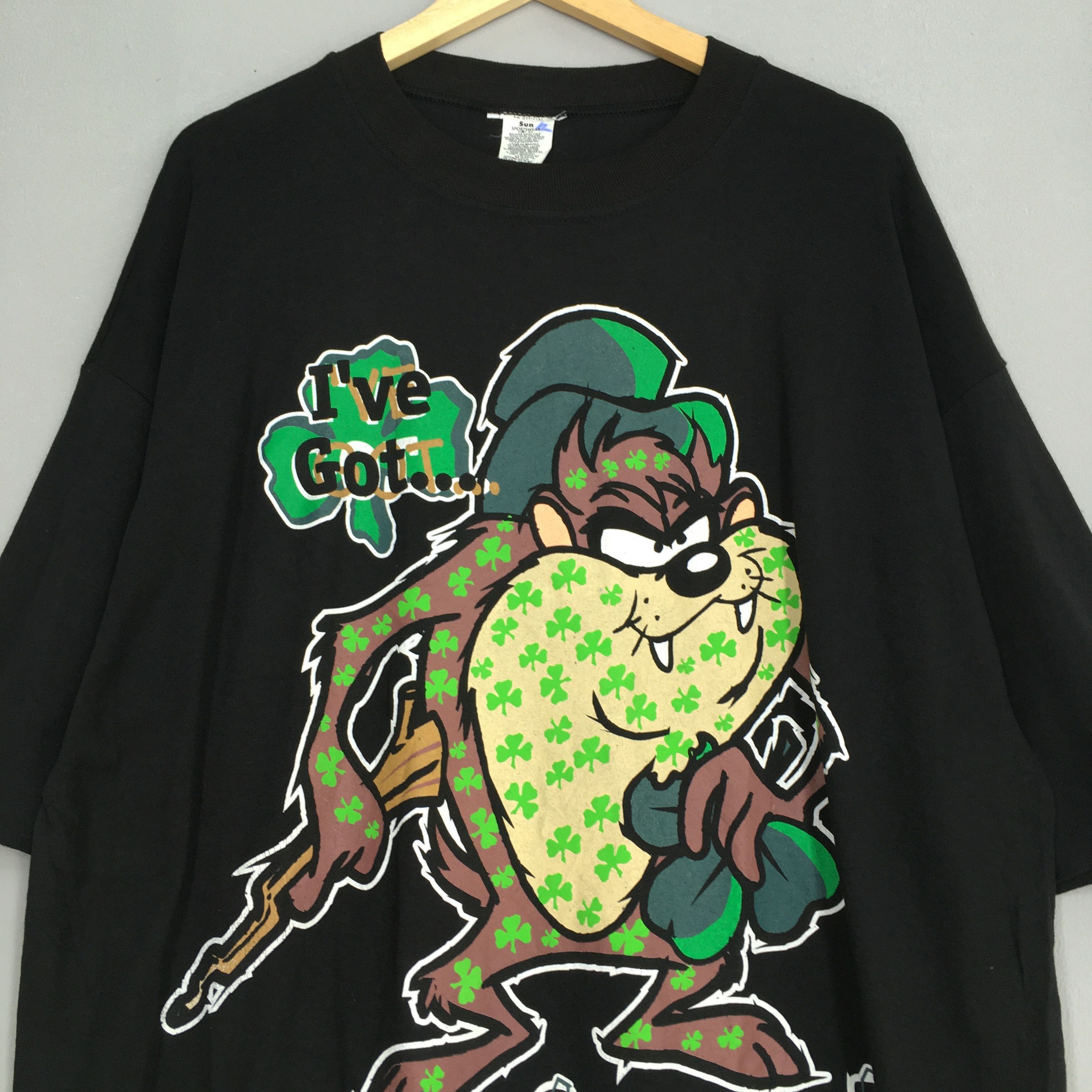 Cartoon Network × Vintage × Warner Bros Vintage 90s Looney Tunes Tazmania Tshirt Xlarge Size US XL / EU 56 / 4 - 2 Thumbnail