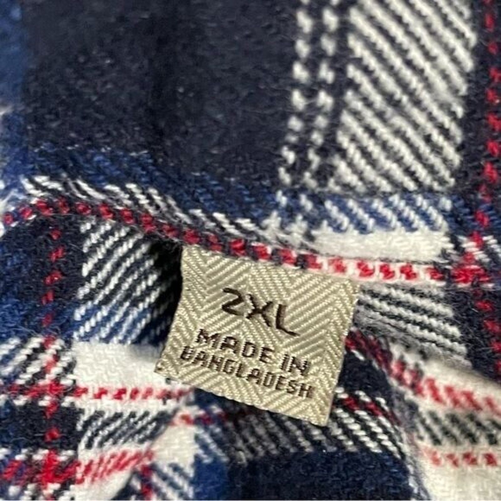 Other Jachs Brawny Mens Flannel Shirt 2X Plaid Heavyweight Size US XXL / EU 58 / 5 - 8 Thumbnail