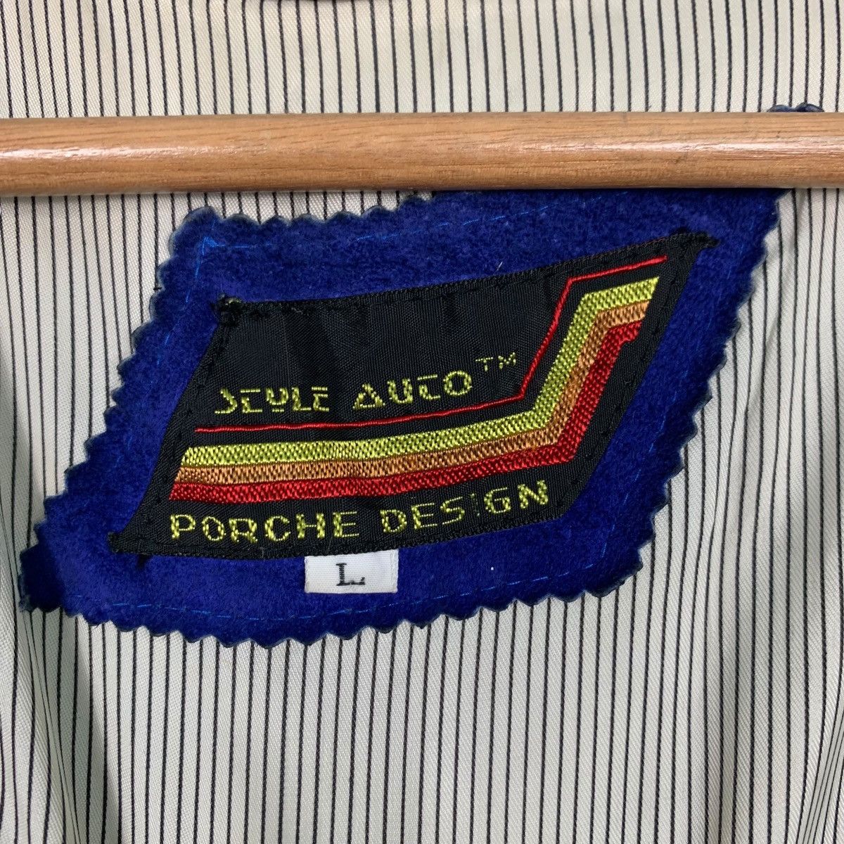 Vintage PORCHE DESIGN Big Logo Blue Bomber Jacket #2516-C114 Size US L / EU 52-54 / 3 - 15 Thumbnail