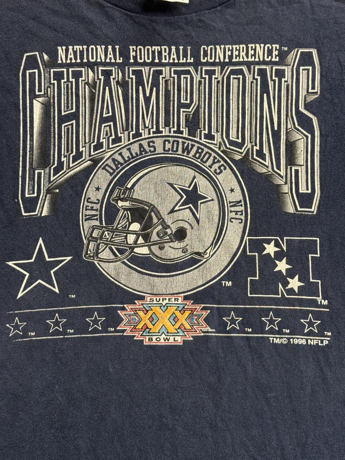 Tultex Vintage Dallas Cowboys T-shirt Superbowl XXX 1996 Tee XL Size US XL / EU 56 / 4 - 3 Thumbnail