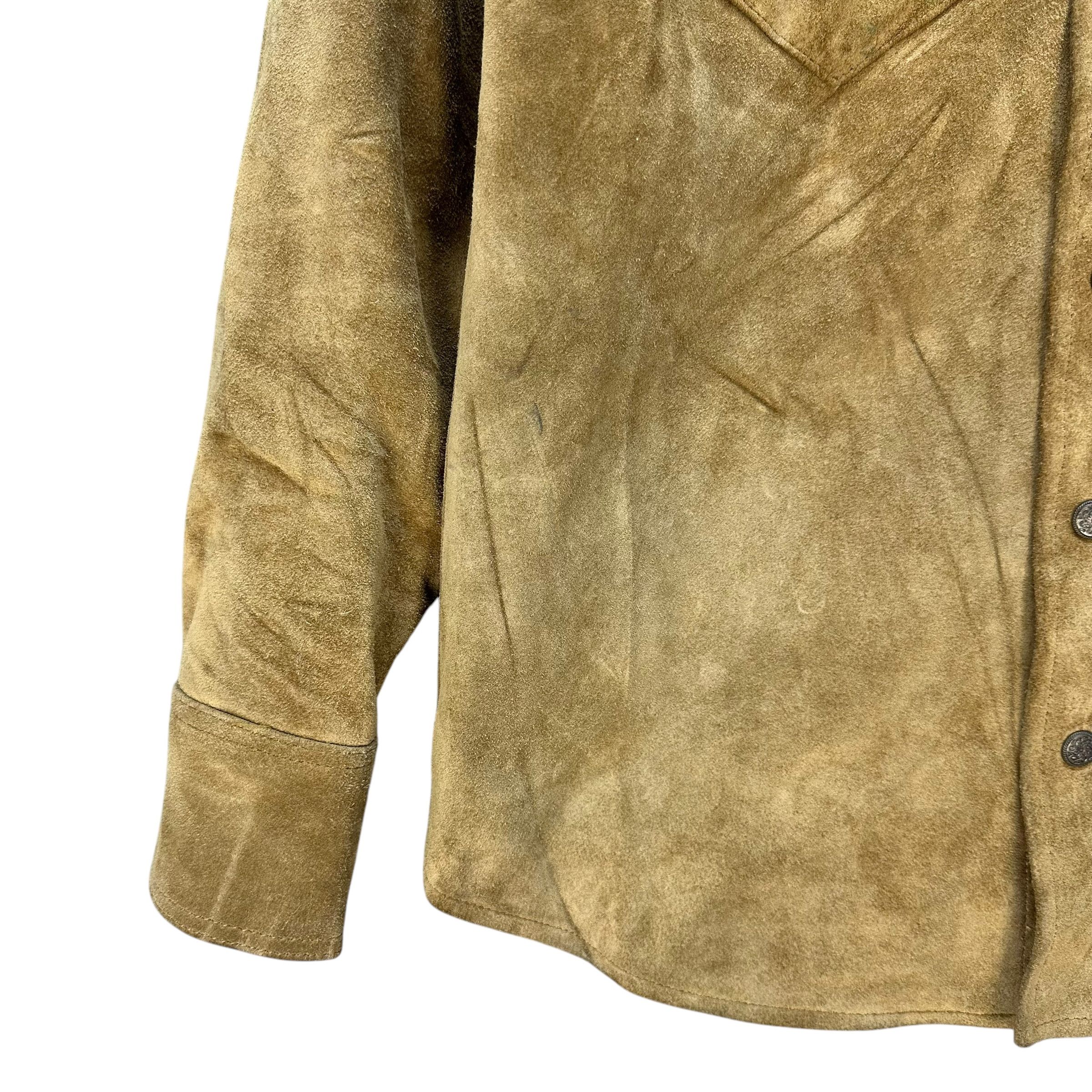 Japanese Brand DOG HOUSE Cowhide Leather Western Shirt Jacket #A78-1894 Size US M / EU 48-50 / 2 - 4 Thumbnail