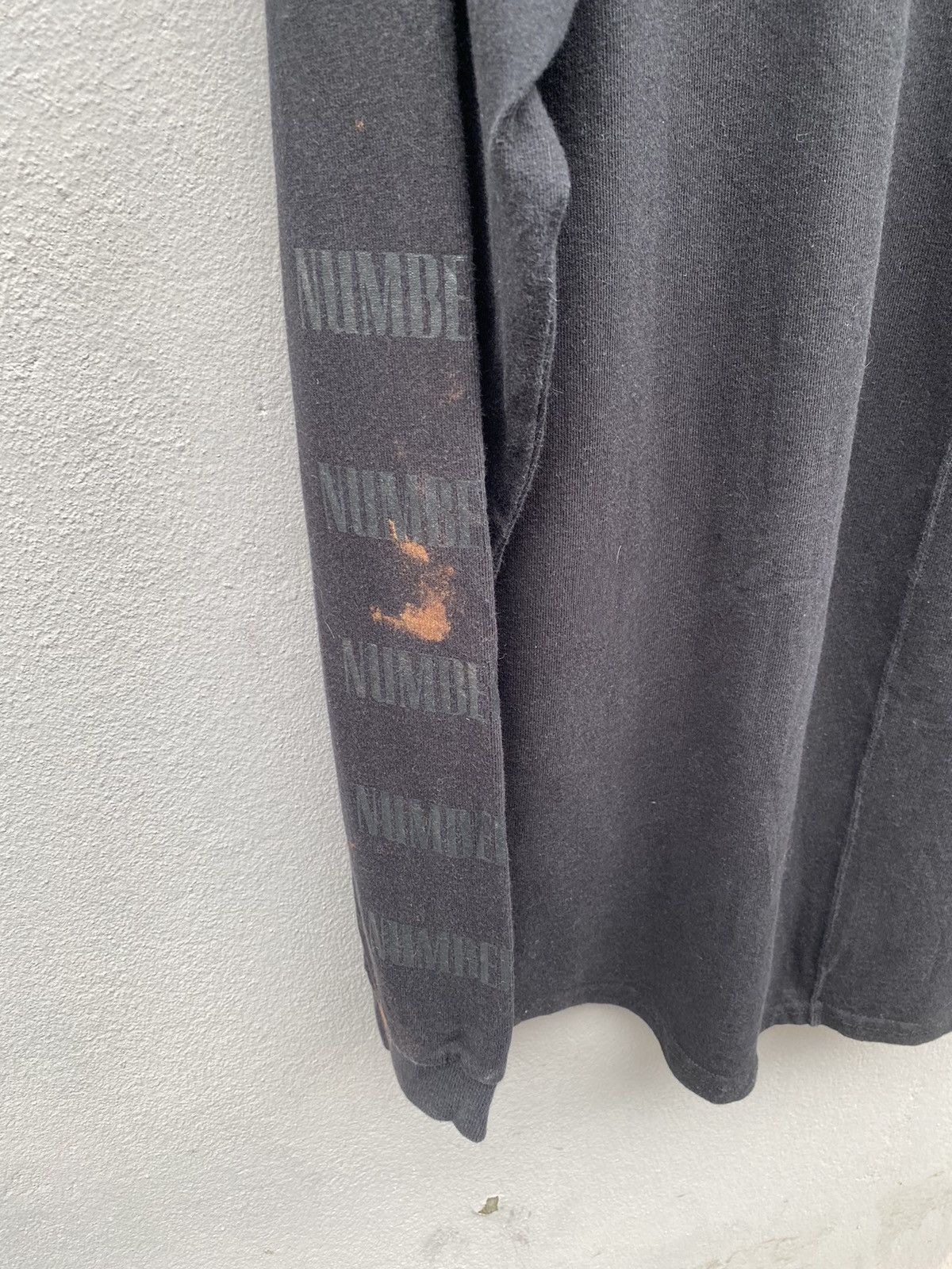 Number (N)ine Number (N)ine Distressed Longsleeve Tshirt Size US S / EU 44-46 / 1 - 13 Thumbnail