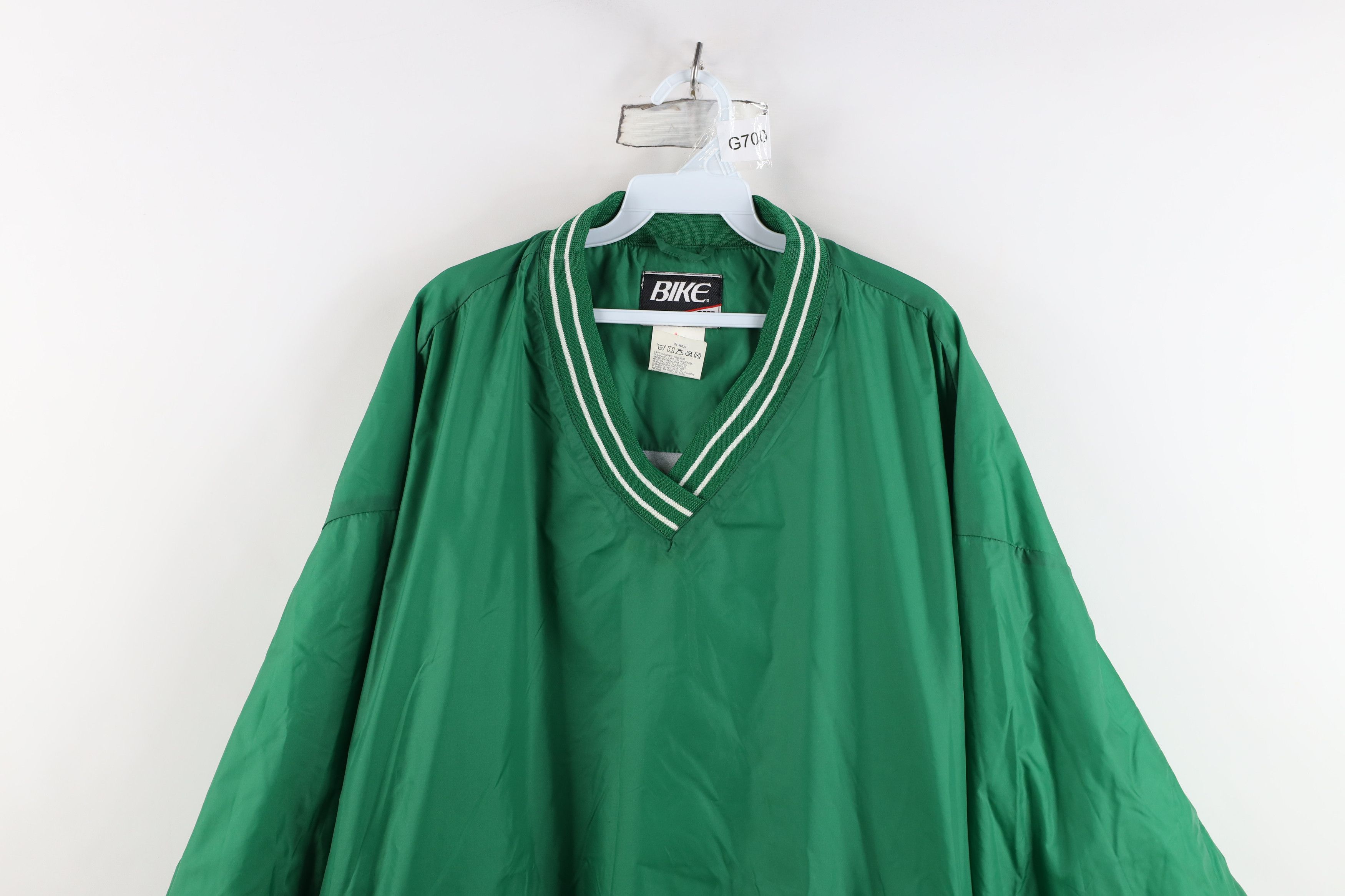 Vintage Vintage 90s Bike Lined Pullover Windbreaker Jacket Green Size US XXL / EU 58 / 5 - 2 Thumbnail