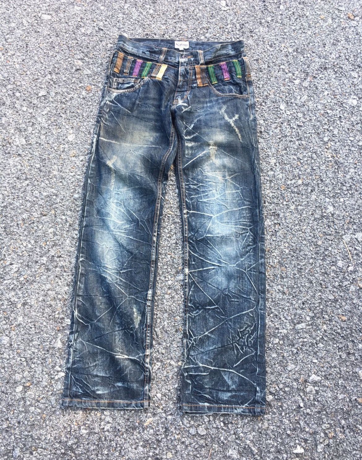 Hysteric Glamour × If Six Was Nine × Japanese Brand Flare💥 Double Waist Style Distressed Rusty Jeans Size US 32 / EU 48 - 1 Thumbnail
