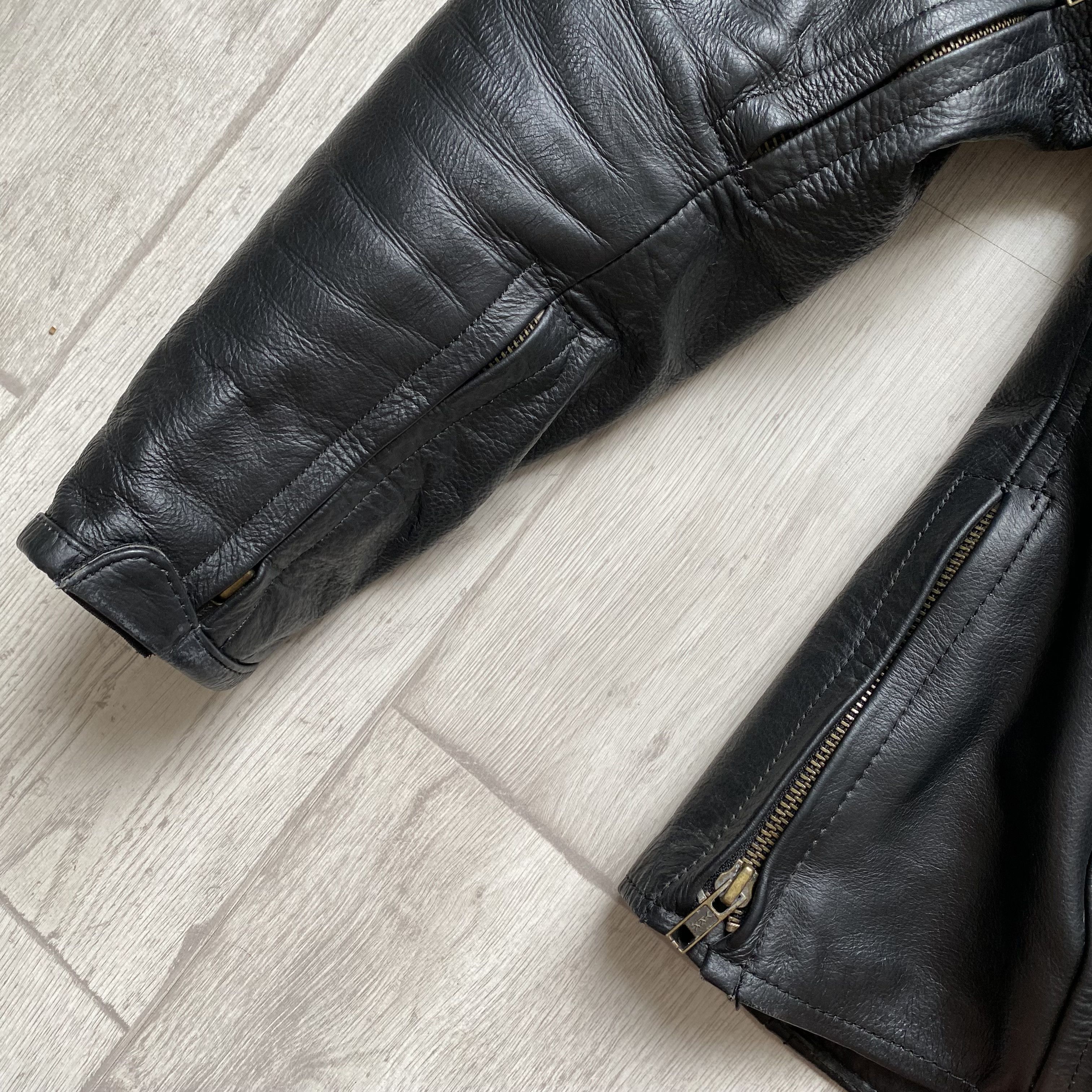 Harley Davidson 🏍️Vintage Leater Biker Jacket Moto Racing Avant-garde Size M / US 6-8 / IT 42-44 - 8 Thumbnail
