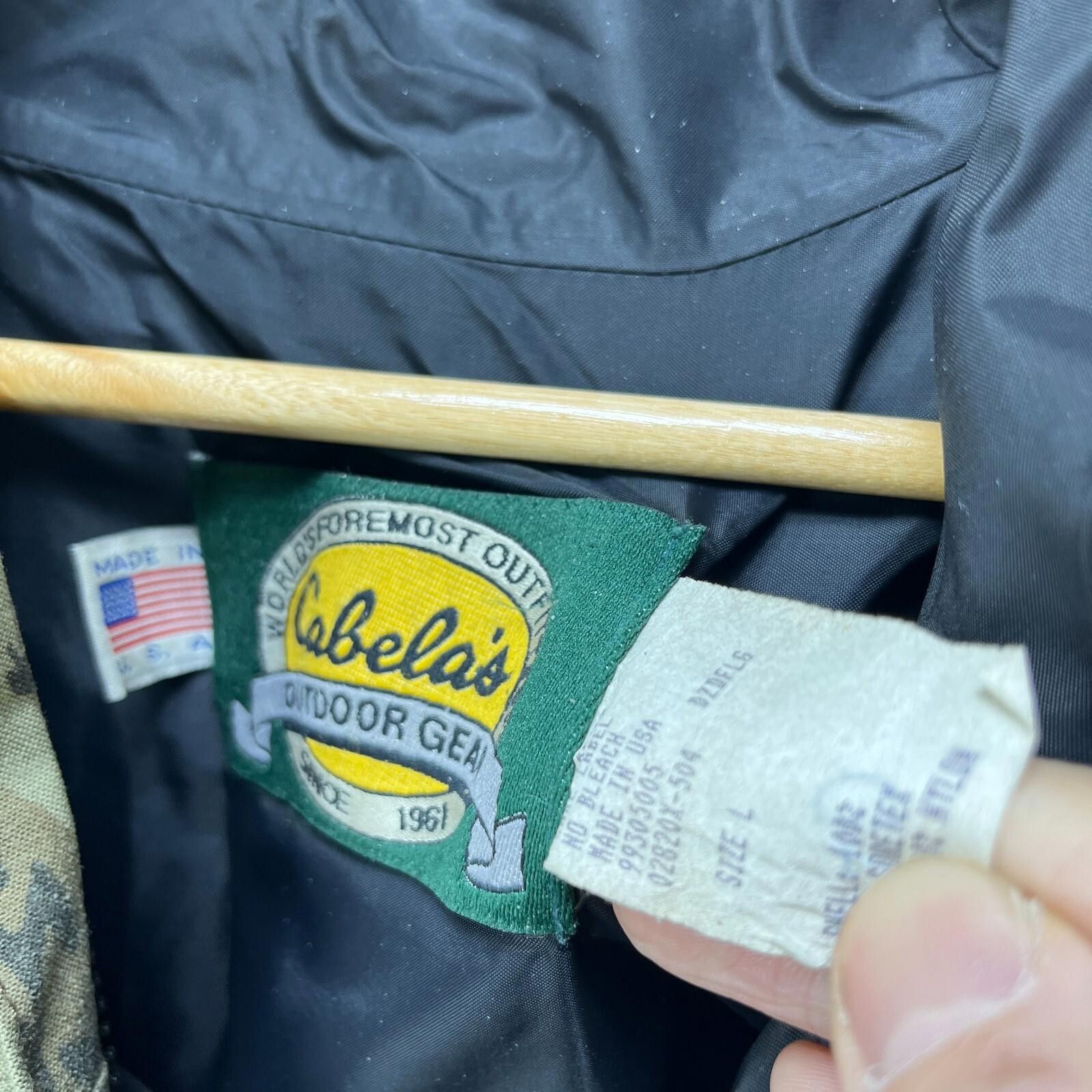 Cabelas Vintage 90s Camo Tree Cabelas Goretex Shell Jacket Large Size US L / EU 52-54 / 3 - 9 Thumbnail