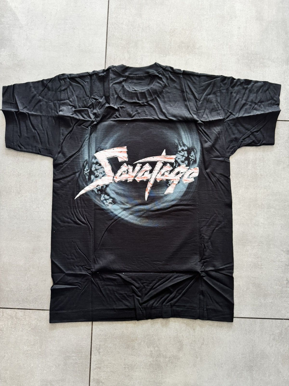 Band Tees 1993 Savatage Edge Of Thorn Vintage Band Tee Size US L / EU 52-54 / 3 - 2 Thumbnail