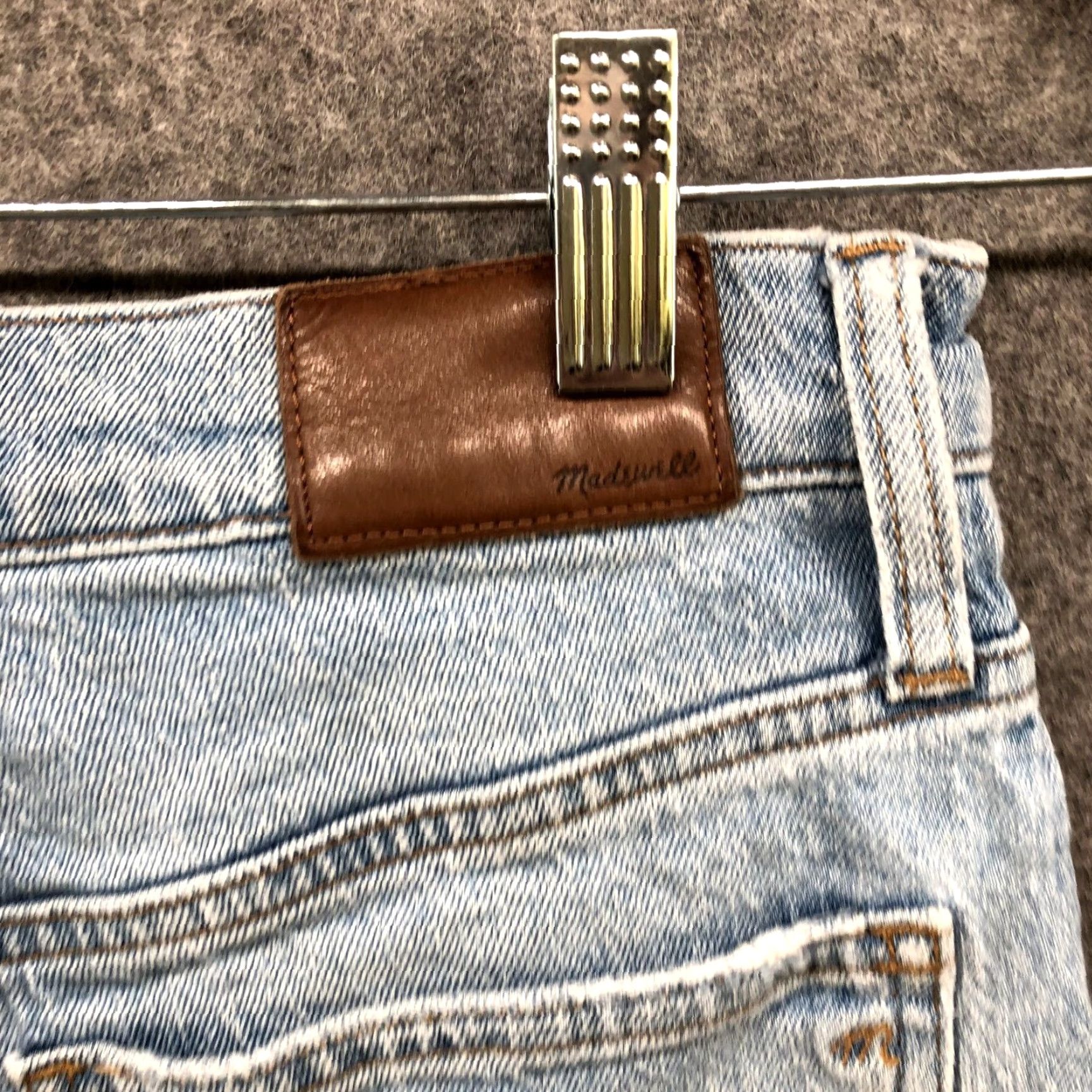 Madewell VINTAGE Madewell Jean Shorts Womens 26 Blue Cut-Off 5-Pocket Design Denim Cotton Blend Mid Rise 8'' Inseam 8" Womens Size 26" / US 2 / IT 38 - 6 Thumbnail