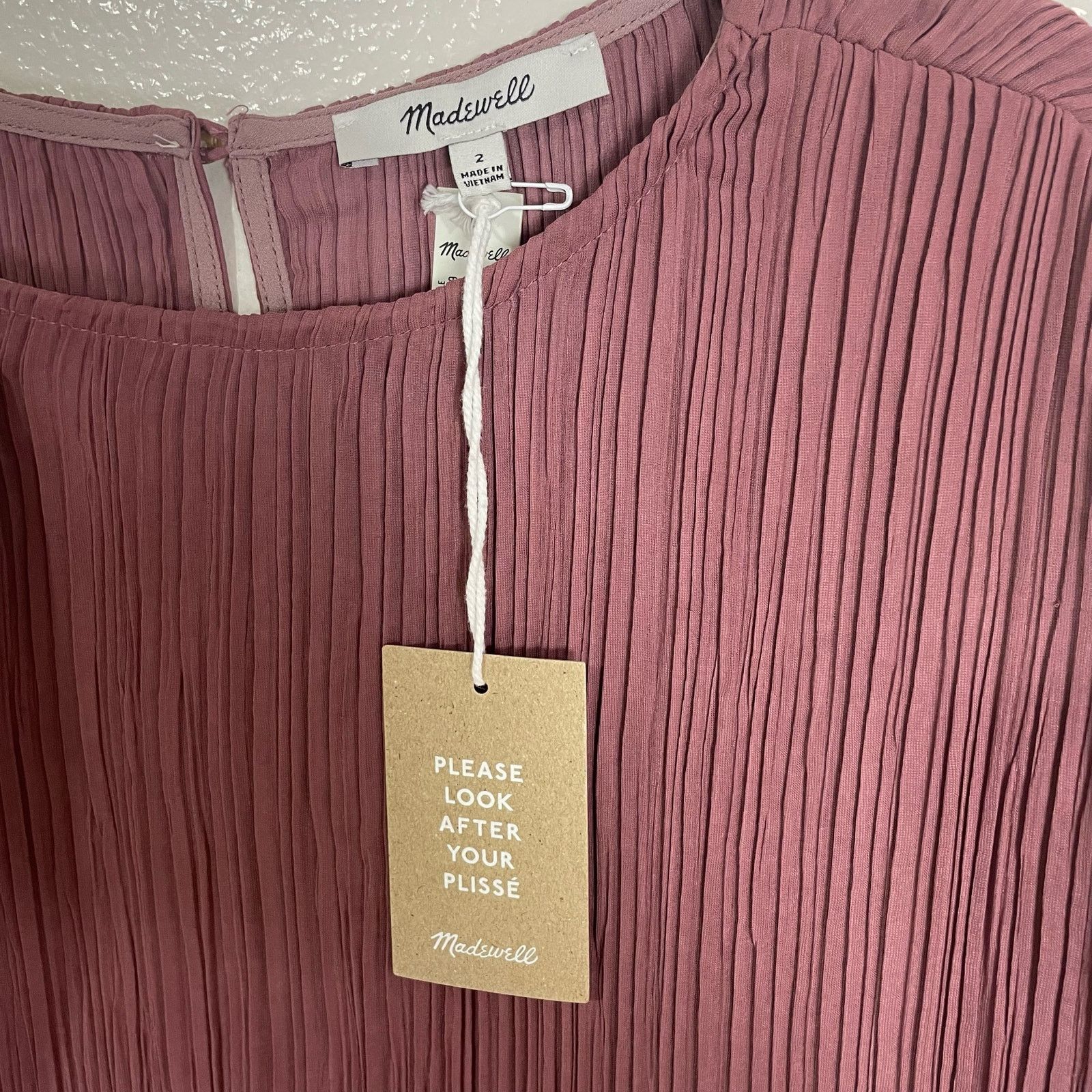 Madewell Madewell Simona Plisse Lightweight Mini Dress US Women's 2 Size XS / US 0-2 / IT 36-38 - 4 Thumbnail