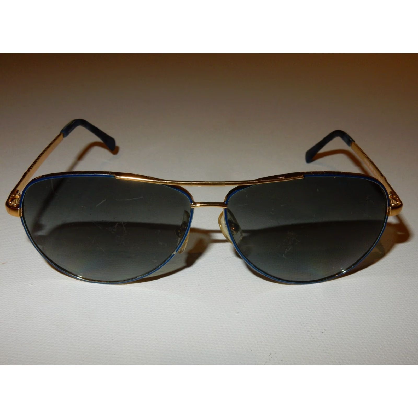 Ralph Lauren VINTAGE Ralph Lauren Sunglasses Women's Gold/Blue Polarized 59mm 130mm 4109 296/4U 2P Size ONE SIZE - 2 Thumbnail