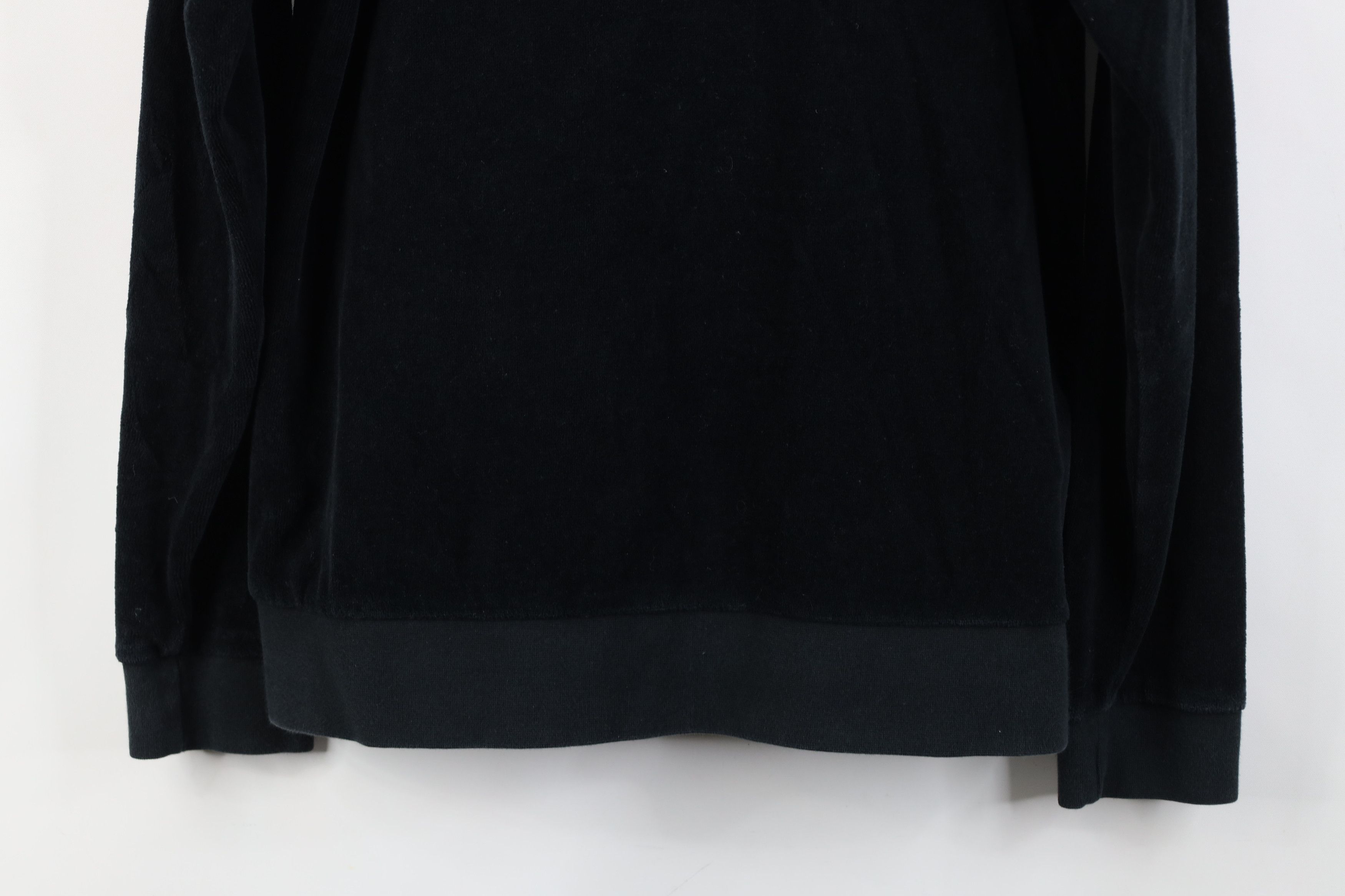 Juicy Couture Vintage 90s Y2K Juicy Couture Velour Zip Hoodie Black Size L / US 10 / IT 46 - 13 Thumbnail
