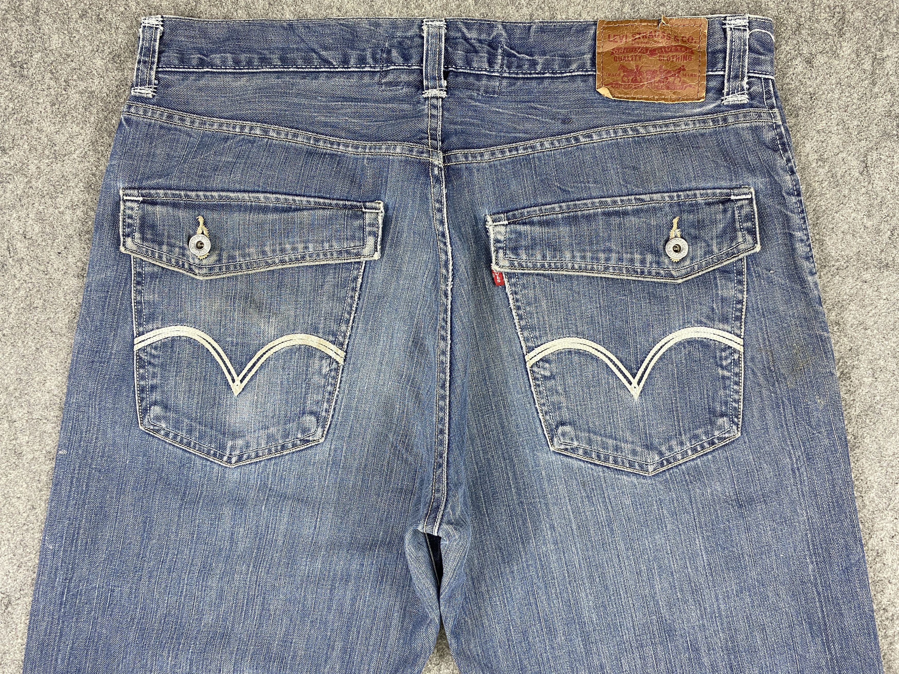 Japanese Brand Blue Vintage Levi's 569 Jeans 38x32.5 Denim -JN1978 Size US 38 / EU 54 - 4 Thumbnail