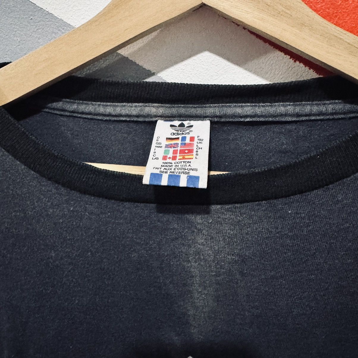 Vintage Vintage Adidas Trifoil Tee Made in USA Size US L / EU 52-54 / 3 - 4 Thumbnail