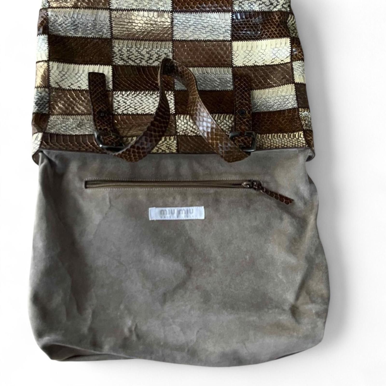 Miu Miu Miu Miu - Patchwork Leather Tote Bag Size ONE SIZE - 8 Thumbnail