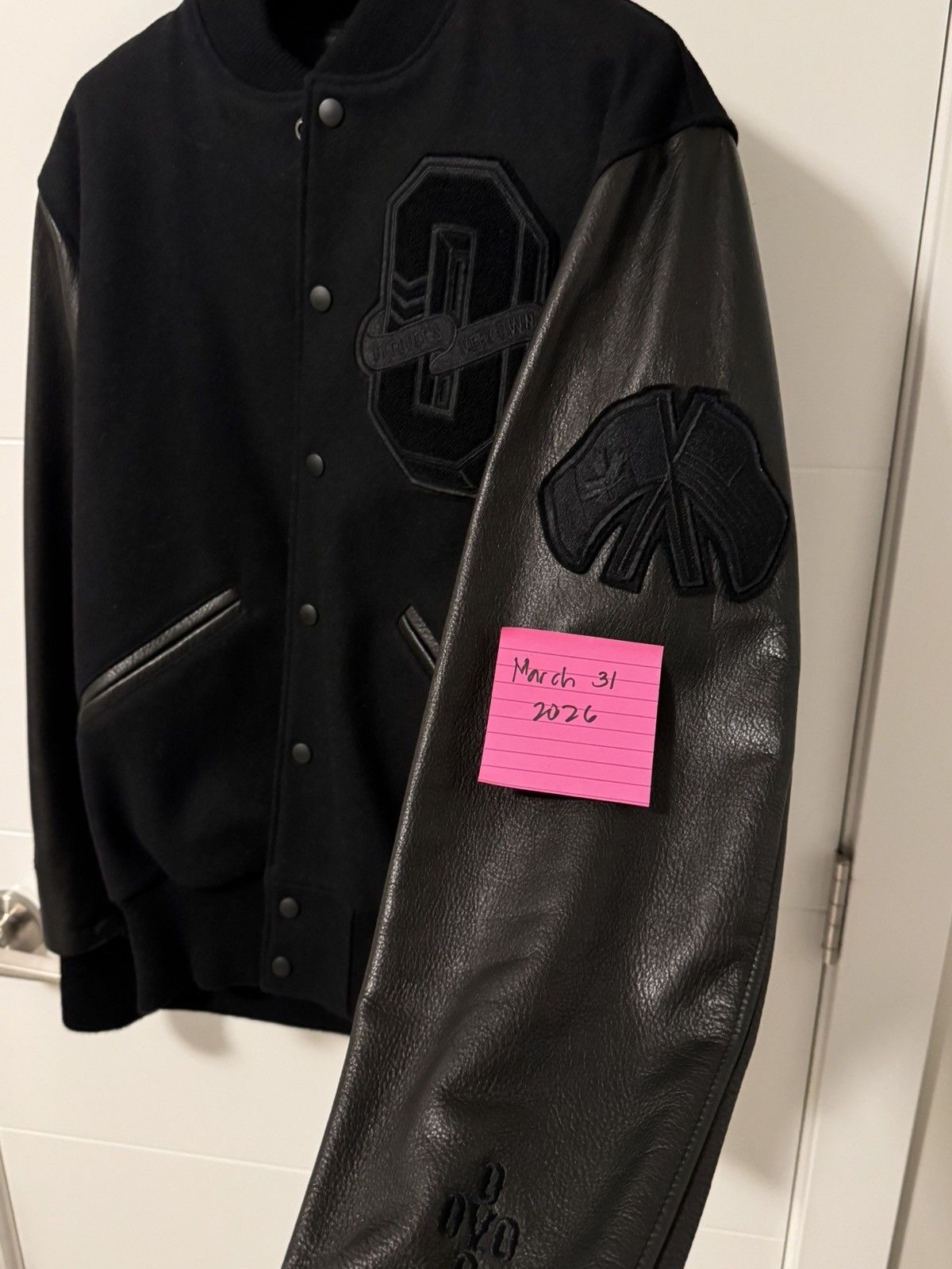 October's Very Own × Roots OVO x Roots Varsity Jacket Black Size US M / EU 48-50 / 2 - 6 Thumbnail