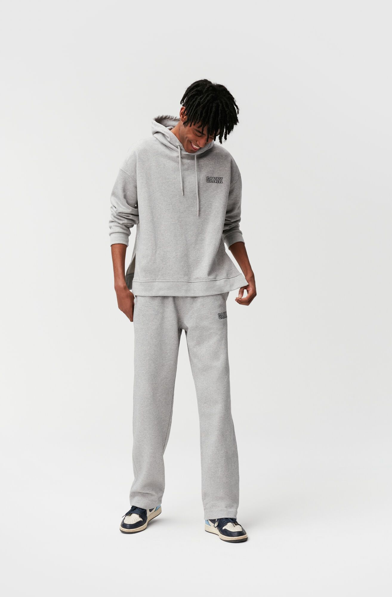 Ganni Gray Ganni Hoodie Size S / US 4 / IT 40 - 5 Thumbnail