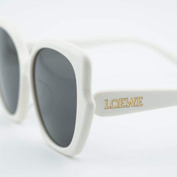 Loewe Loewe LW40133F 25A Sunglasses Ivory Butterfly Frame, Smoke Size ONE SIZE - 8 Thumbnail