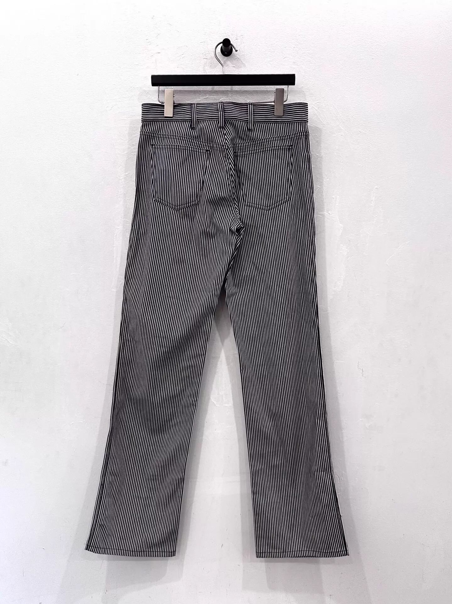 Celine Celine Wmns All-Over Print B&W Strip Logo Pants 27 Size 27" / US 4 / IT 40 - 3 Thumbnail